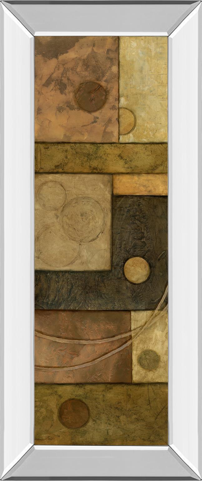 Mirrored Frame Circle Game I By Norm Olson 18X42 Mirror Frame Print