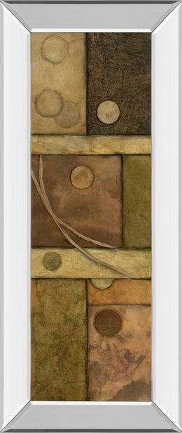 Mirrored Frame Circle Game Ii  By Norm Olson 18X42 Mirror Frame Print