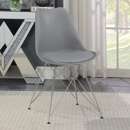 Juniper Polypropylene Dining Side Chair Black (Set of 2)