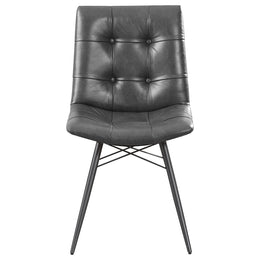 Aiken Upholstered Dining Side Chair Brown(Set of 4)
