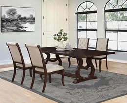 Brockway  Extension Leaf Dining Set Antique Java