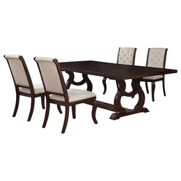 Brockway  Extension Leaf Dining Set Antique Java