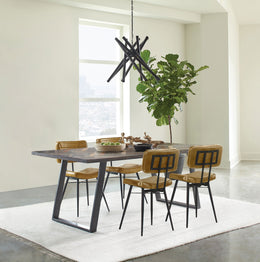 Misty  Rectangular Dining Set Sheesham and Camel