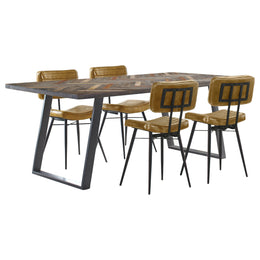Misty  Rectangular Dining Set Sheesham and Camel