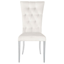 Kerwin Velvet Upholstered Dining Side Chair Grey (Set of 2)