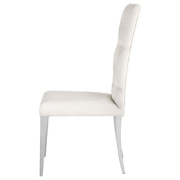 Kerwin Velvet Upholstered Dining Side Chair Grey (Set of 2)