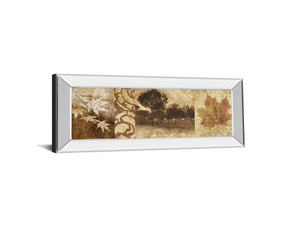 Mirrored Frame Equinox I By Keith Mallet 18X42 Mirror Frame Print