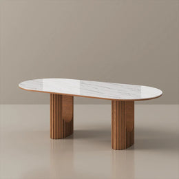 Silvo 79" Table (Glossy White)
