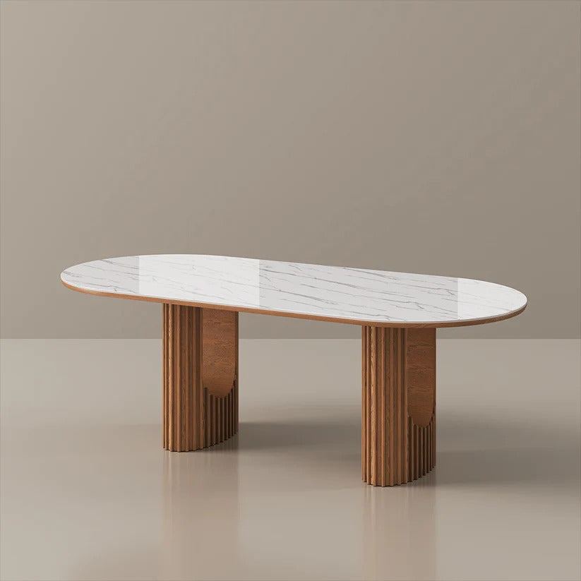 Silvo 79" Table (Glossy White)