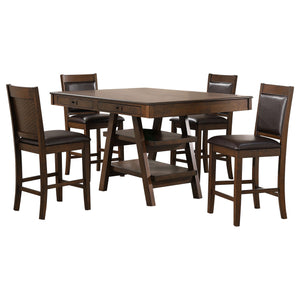 Dewey  Rectangular Dining Table Set Walnut