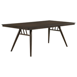 Wes  Rectangular Dining Table Set Dark Walnut
