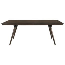 Wes  Rectangular Dining Table Set Dark Walnut