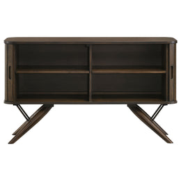 Wes 2-door Sideboard Buffet Storage Cabinet Dark Walnut