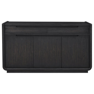 Leandro 2-drawer Dining Sideboard Server Burnished Black