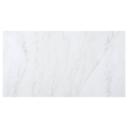 Sherry  Rectangular Marble Top Dining Table Set Brown