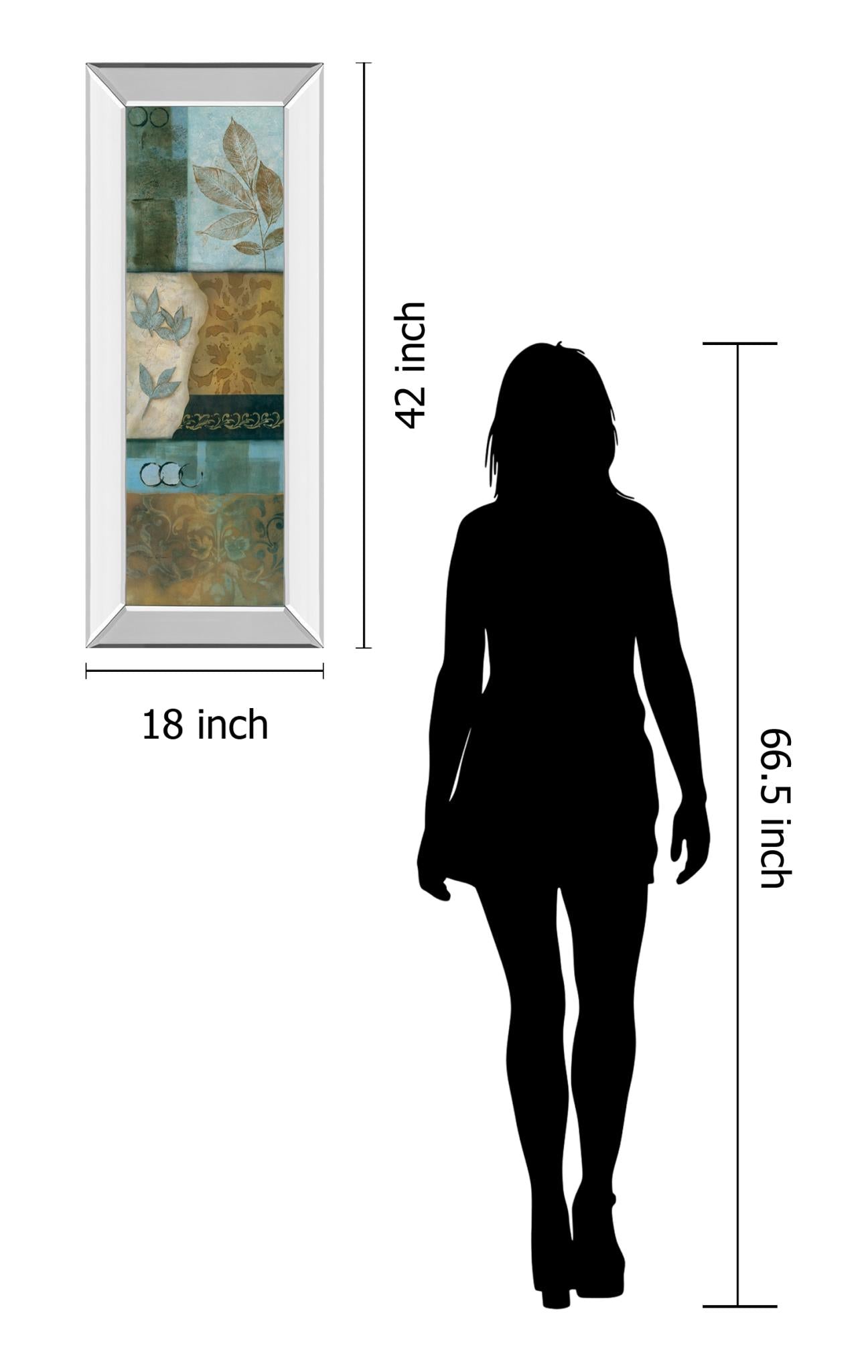 Mirrored Frame Winter Is Hear I By Norm Olson 18X42 Mirror Frame Print