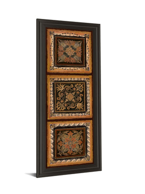 Folk Art Panel Ii By Tava Studios 18X42 Framed Print
