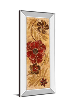 Mirrored Frame Touch Of Honey Ii  By Maria Donovan 18X42 Mirror Frame Print
