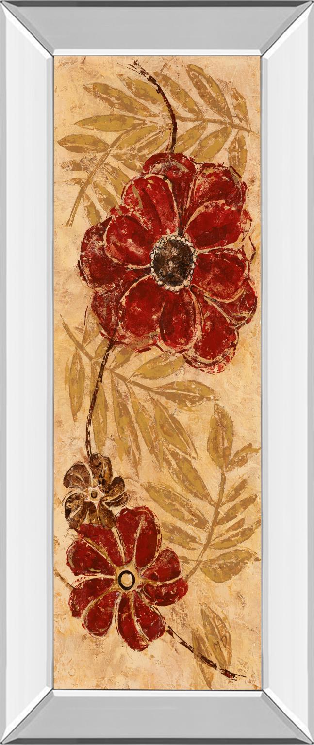 Mirrored Frame Touch Of Honey I By Maria Donovan 18X42 Mirror Frame Print