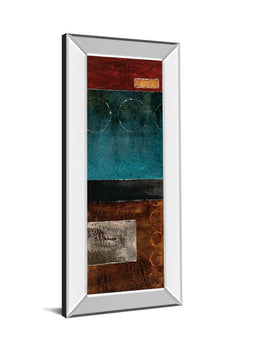 Mirrored Frame Linear I By W.Blake 18X42 Mirror Frame Print