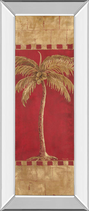 Mirrored Frame Palm Pizzazz Ii By Angela Ferrante 18X42 Mirror Frame Print