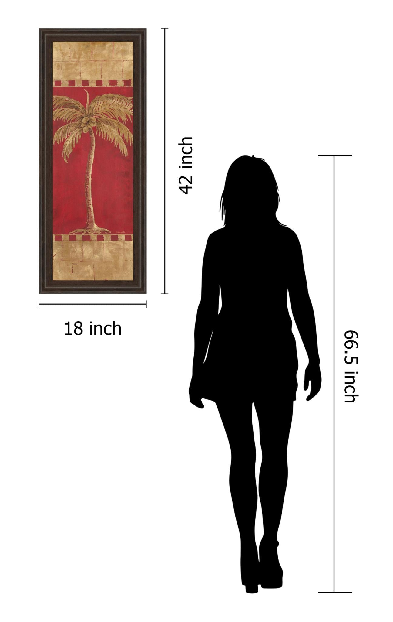 Palm Pizzazz Ii By Angela Ferrante 18X42 Framed Print