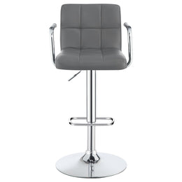Palomar Adjustable Height Bar Stool Black / White and Chrome