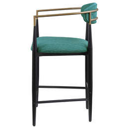 Tina Fabric Upholstered Bar Chair Green (Set of 2)