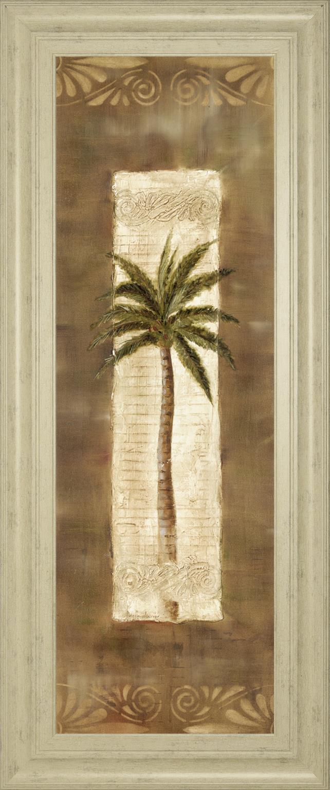 Scroll Palm Ii By Carol Robinson 18X42 Framed Print