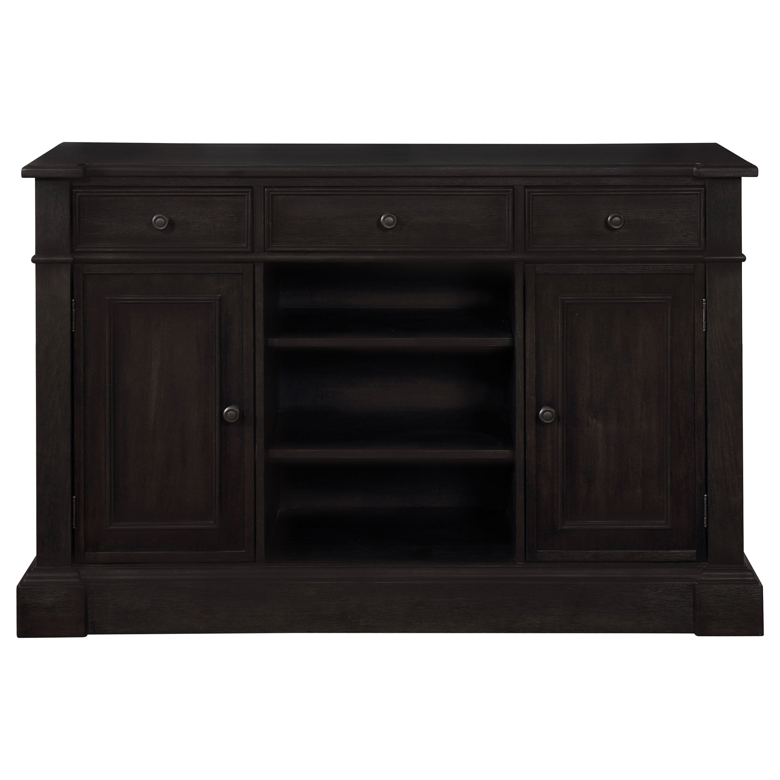Phelps 2-door Sideboard Buffet Cabinet Distressed Noir