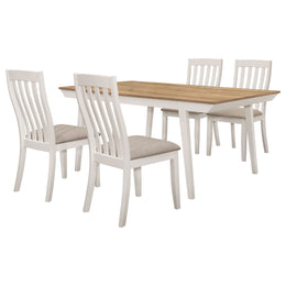 Nogales  Rectangular Dining Table Set Coastal Grey