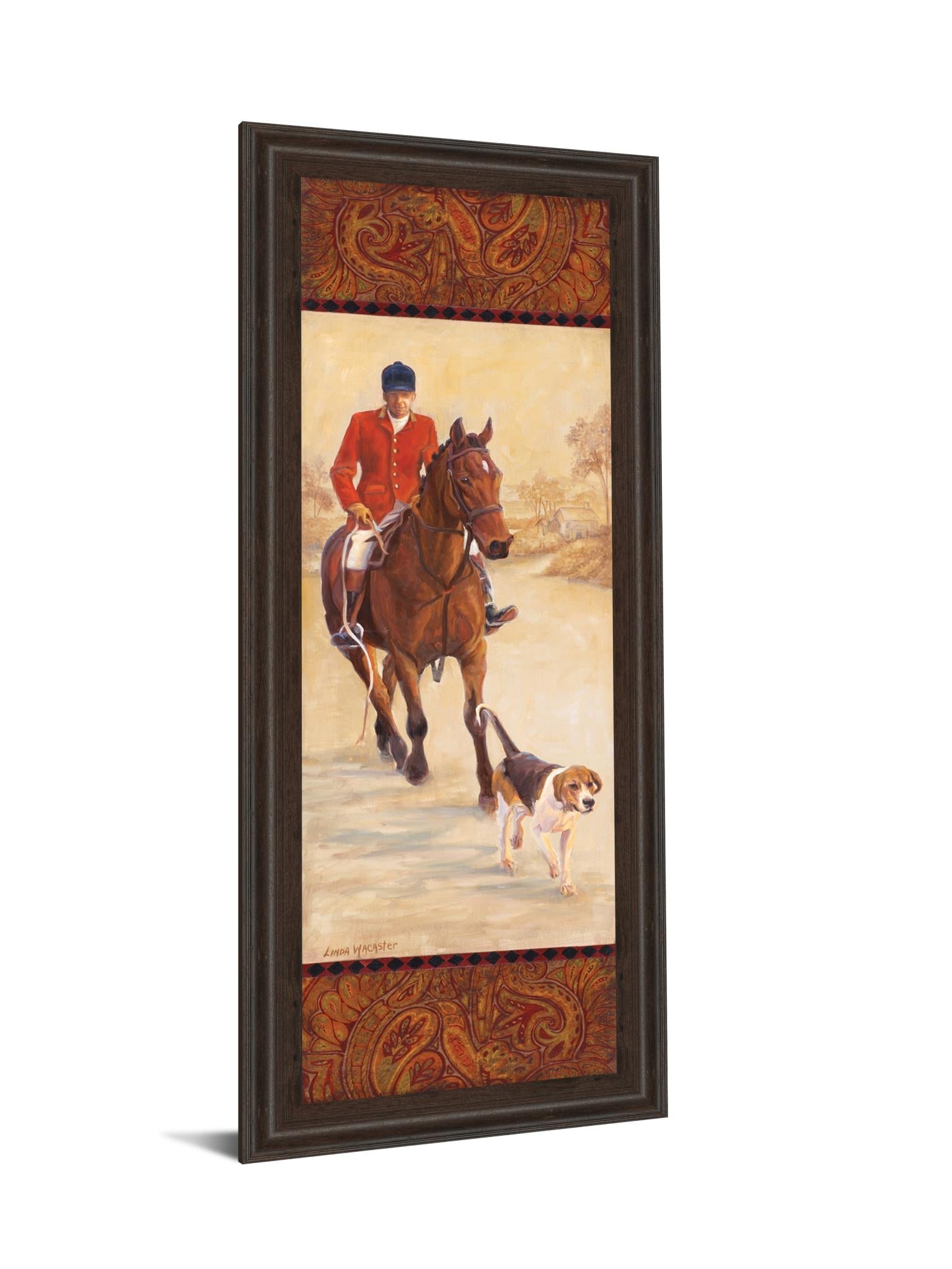 On The Hunt I By Linda Wacaster 18X42 Framed Print