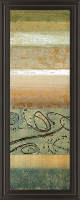 Bluemood I By Selina Werbelow 18X42 Framed Print