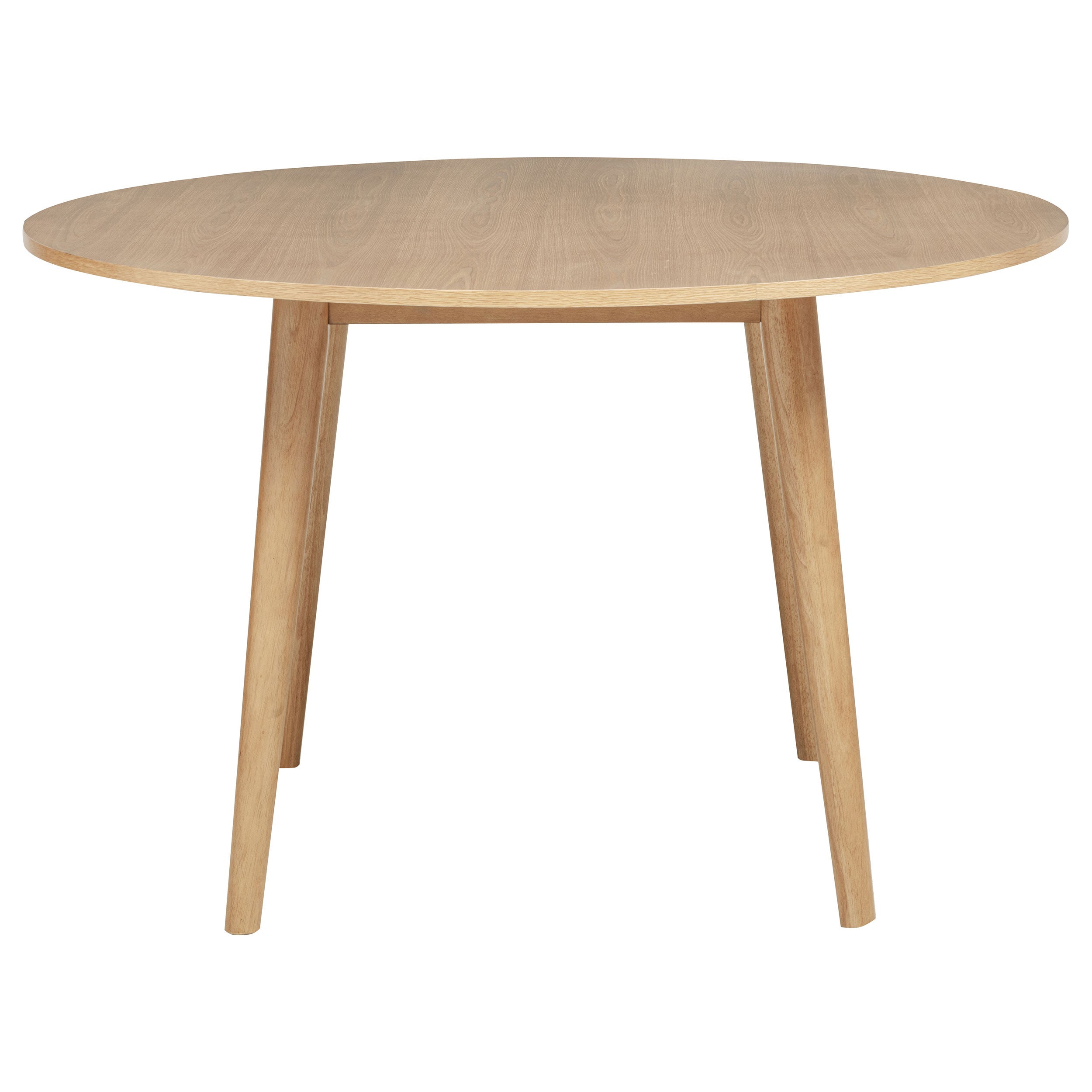 Andrews Round Wood Dining Room Table Set Light Ash