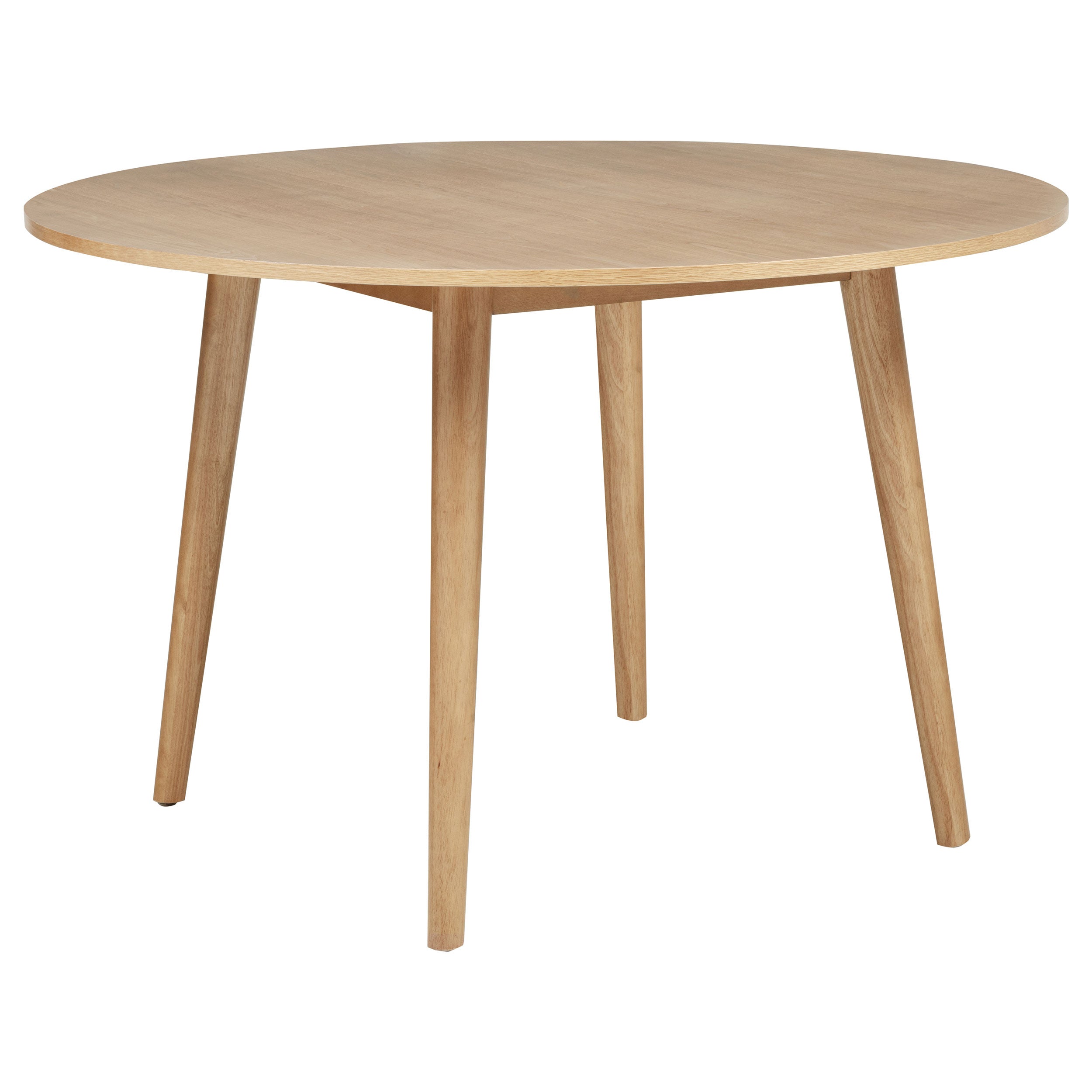 Andrews Round Wood Dining Room Table Set Light Ash