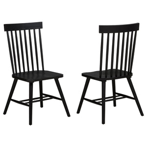 Andrews Windsor Spindle  Dining Side Chair White (Set of 2)