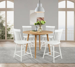 Andrews 5-piece Round Counter Height Dining Set
