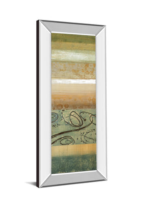 Mirrored Frame Bluemood I By Selina Werbelow 18X42 Mirror Frame Print