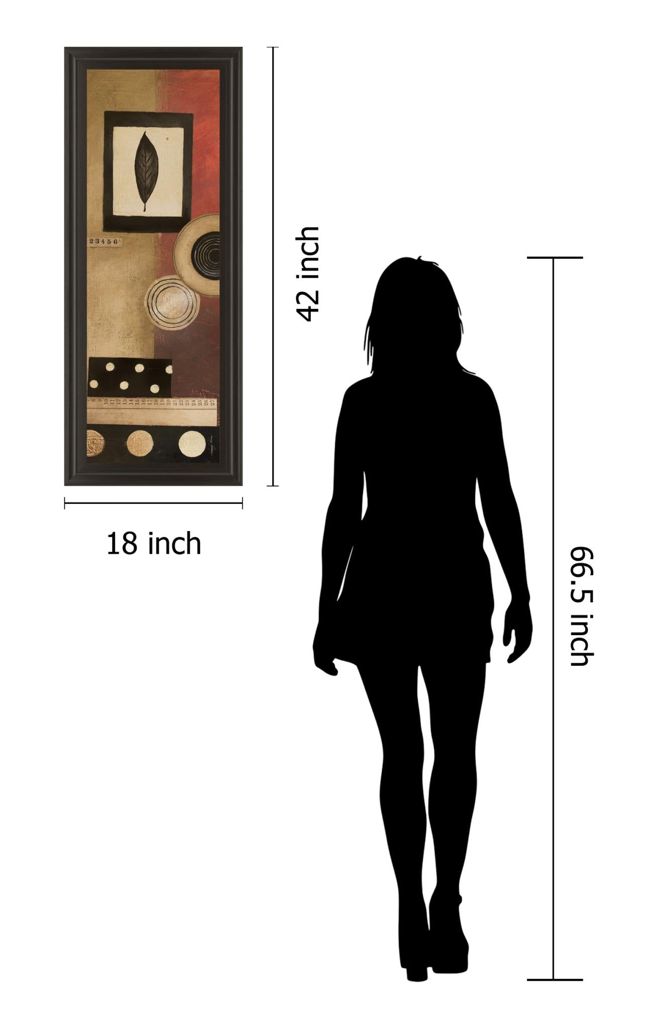 Radius Panel I By Kimberly Poloson 18X42 Framed Print