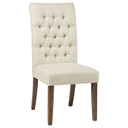 Douglas Upholstered Dining Side Chair Oatmeal (Set of 2)
