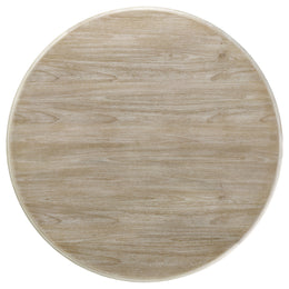 Trofello  Round Dining Table Set White Washed