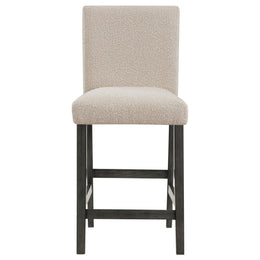 Alba Boucle Upholstered Counter Chair White (Set of 2)