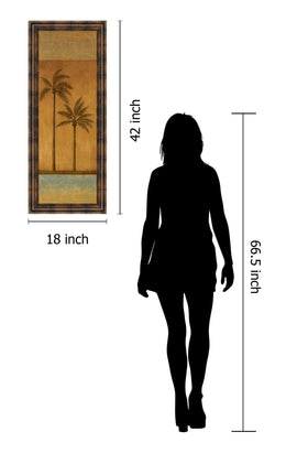 Golden Palm Ii By Jordan Grey 18X42 Framed Print