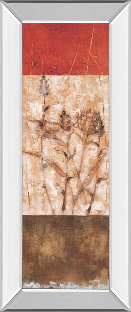 Mirrored Frame Fresco I By Loretta Linza 18X42 Mirror Frame Print