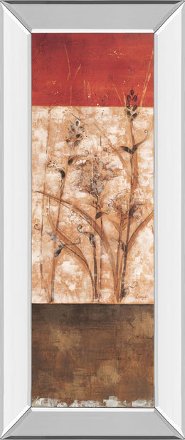 Mirrored Frame Fresco Ii By Loretta Linza 18X42 Mirror Frame Print
