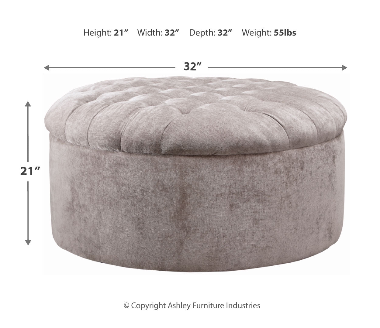 Carnaby Oversized Accent Ottoman