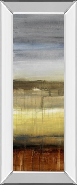 Mirrored Frame Summer Rain Ii  By Lanie Loreth 18X42 Mirror Frame Print