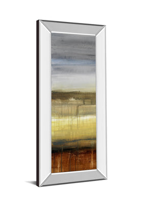 Mirrored Frame Summer Rain Ii  By Lanie Loreth 18X42 Mirror Frame Print