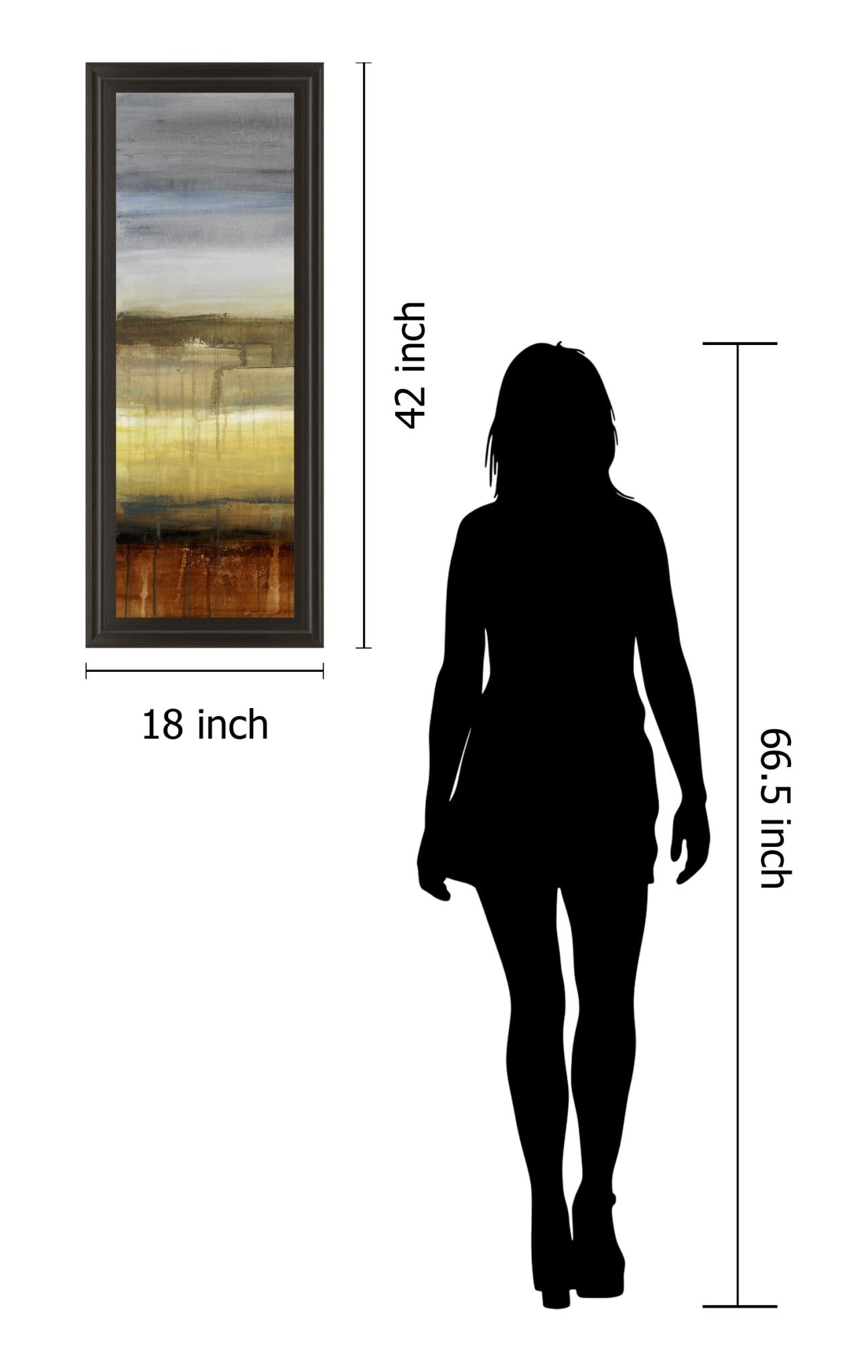 Summer Rain Ii  By Lanie Loreth 18X42 Framed Print