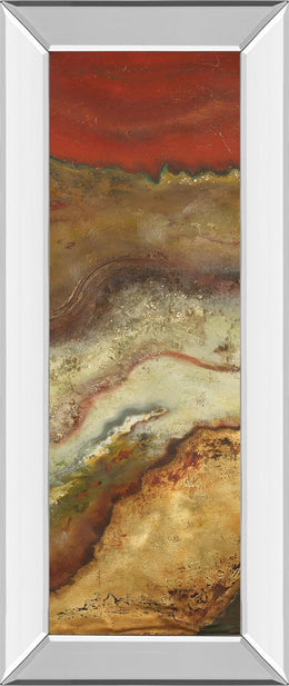 Mirrored Frame Tierra Panel Ii By Patricia Pinto 18X42 Mirror Frame Print